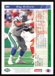 Ray Roberts Autographed 1993 Upper Deck Card #384 Seattle Seahawks SKU #259536