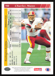 Charles Mann Autographed 1993 Upper Deck Card #152 Washington Redskins SKU #259540