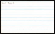 Earl Averill Autographed 3x5 Index Card Cleveland Indians SKU #259554