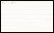 Earl Averill Autographed 3x5 Index Card Cleveland Indians SKU #259555