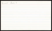Earl Averill Autographed 3x5 Index Card Cleveland Indians SKU #259556