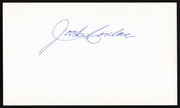Jocko Conlan Autographed 3x5 Index Card Umpire SKU #259560