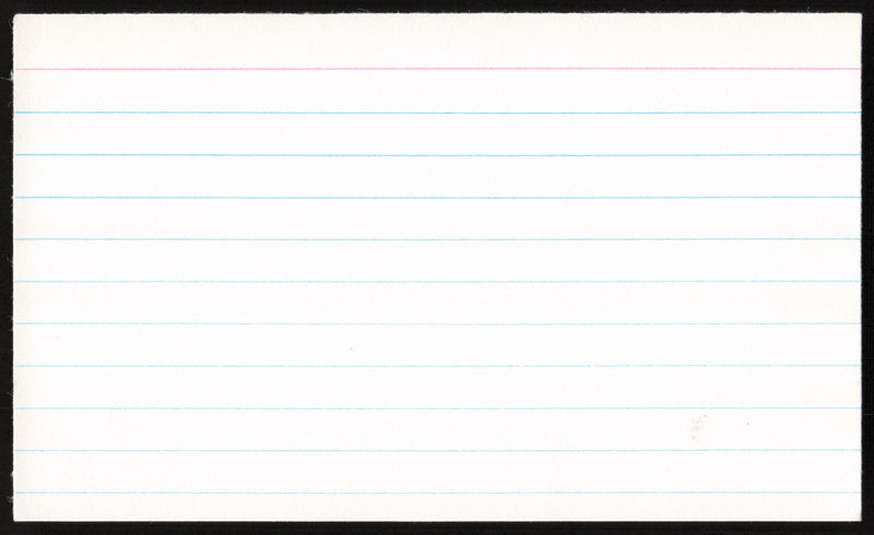 Stan Coveleski Autographed 3x5 Index Card Cleveland Indians SKU #259562