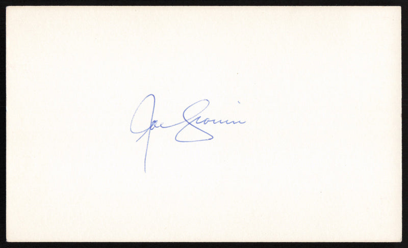 Joe Cronin Autographed 3x5 Index Card Boston Red Sox SKU #259563