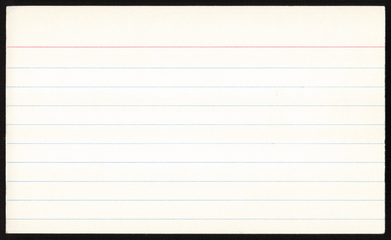 Joe Cronin Autographed 3x5 Index Card Boston Red Sox SKU #259566