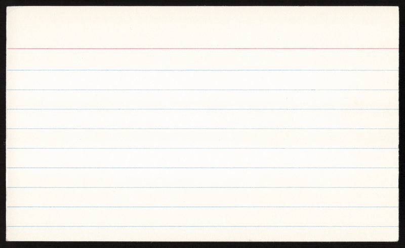 Joe Cronin Autographed 3x5 Index Card Boston Red Sox SKU #259566