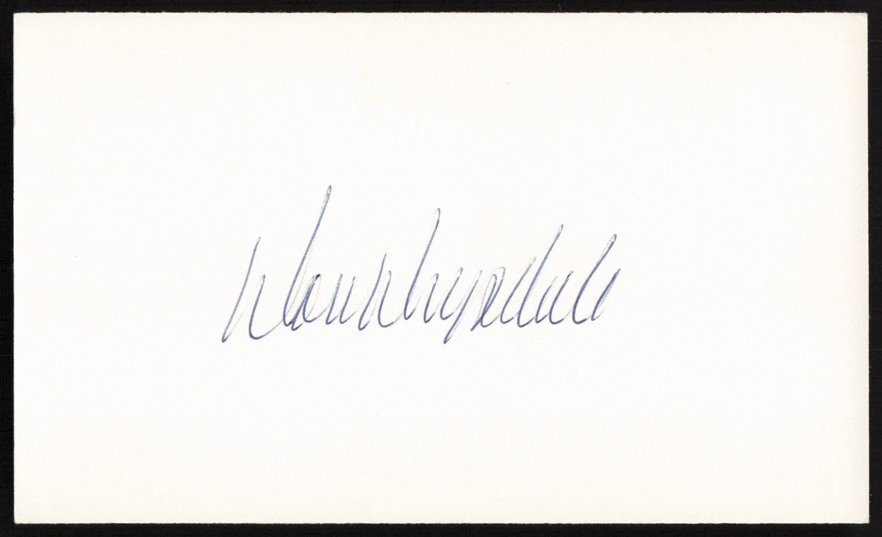 Don Drysdale Autographed 3x5 Index Card Los Angeles Dodgers SKU #259568