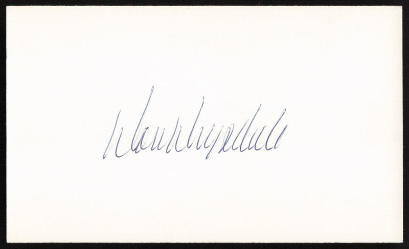 Don Drysdale Autographed 3x5 Index Card Los Angeles Dodgers SKU #259568