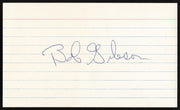 Bob Gibson Autographed 3x5 Index Card St. Louis Cardinals SKU #259572