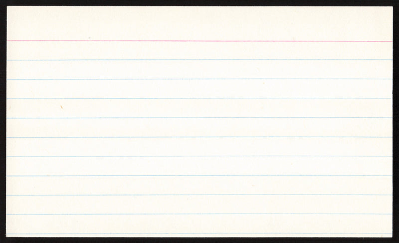 Burleigh Grimes Autographed 3x5 Index Card Los Angeles Dodgers, Pittsburgh Pirates SKU #259579