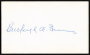 Burleigh Grimes Autographed 3x5 Index Card Los Angeles Dodgers, Pittsburgh Pirates SKU #259580