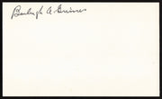 Burleigh Grimes Autographed 3x5 Index Card Los Angeles Dodgers, Pittsburgh Pirates SKU #259581