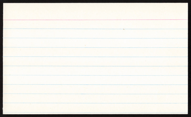 Burleigh Grimes Autographed 3x5 Index Card Los Angeles Dodgers, Pittsburgh Pirates SKU #259581