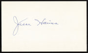Jesse Haines Autographed 3x5 Index Card St. Louis Cardinals SKU #259592