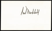 Carl Hubbell Autographed 3x5 Index Card New York Giants SKU #259596