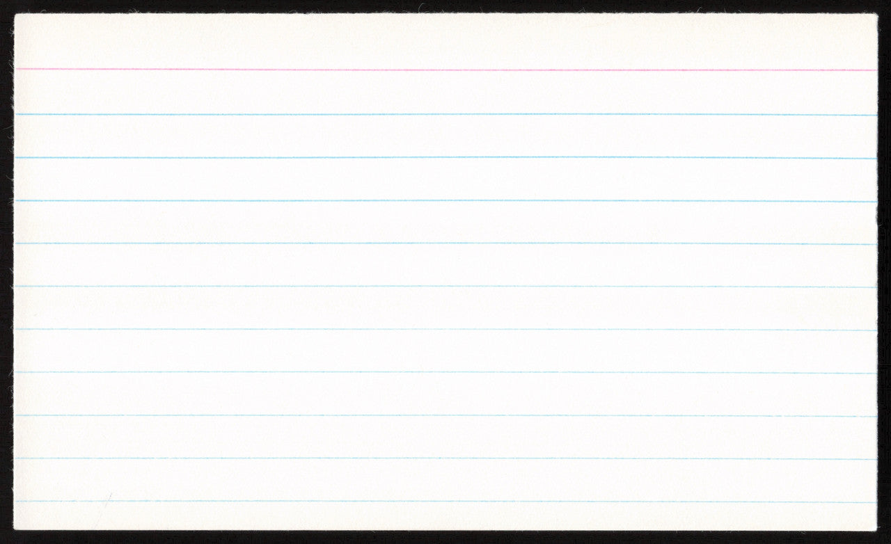 Carl Hubbell Autographed 3x5 Index Card New York Giants SKU #259597