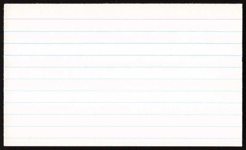 Carl Hubbell Autographed 3x5 Index Card New York Giants SKU #259597