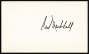 Carl Hubbell Autographed 3x5 Index Card New York Giants SKU #259598