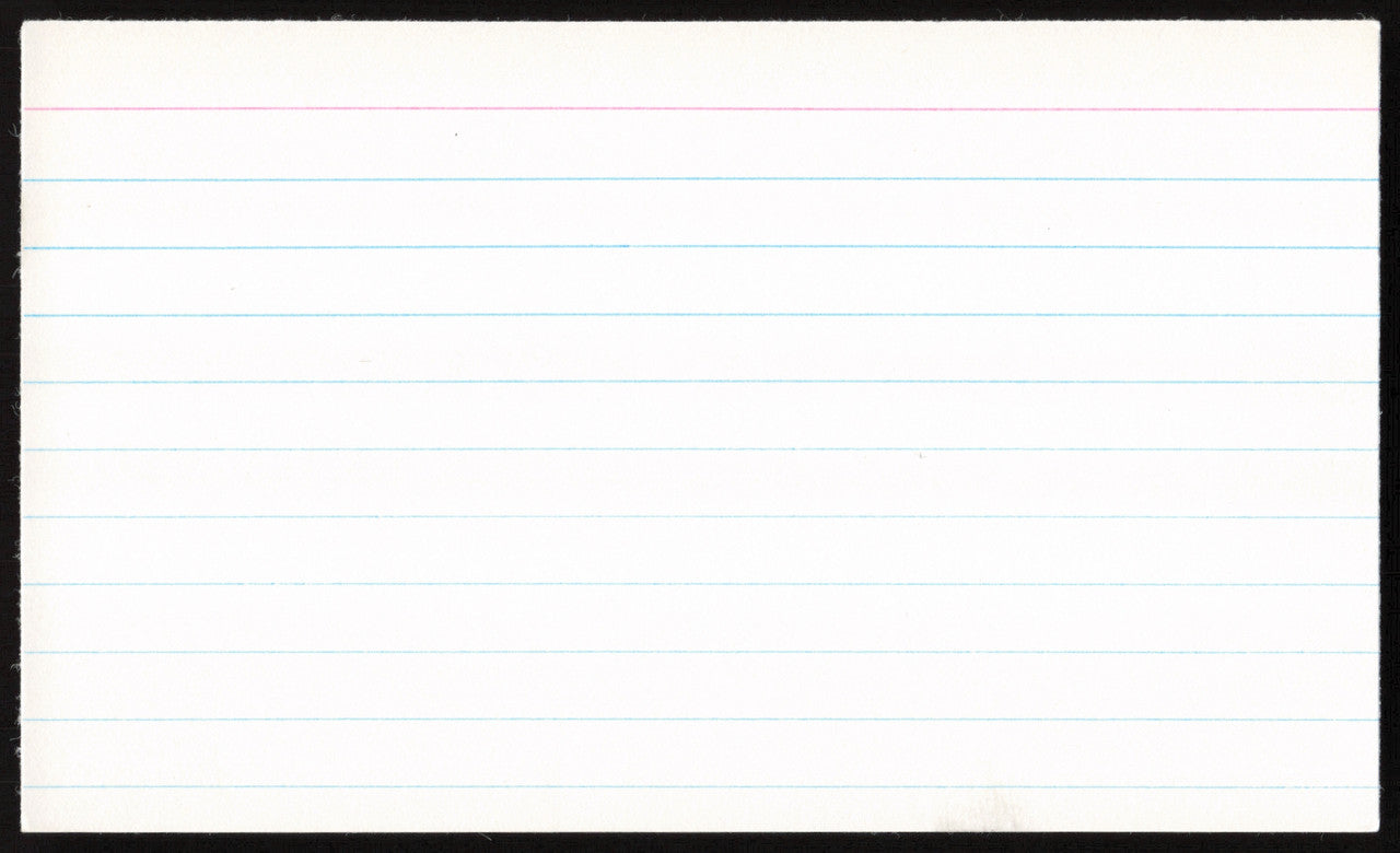 George Kelly Autographed 3x5 Index Card New York Giants SKU #259602