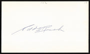 Edd Roush Autographed 3x5 Index Card Cincinnati Reds SKU #259614
