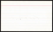 Edd Roush Autographed 3x5 Index Card Cincinnati Reds SKU #259615