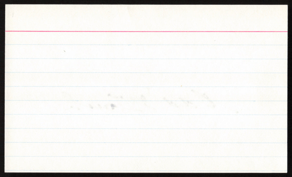 Edd Roush Autographed 3x5 Index Card Cincinnati Reds SKU #259615