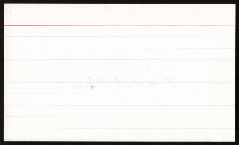 Edd Roush Autographed 3x5 Index Card Cincinnati Reds SKU #259615