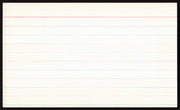 Edd Roush Autographed 3x5 Index Card Cincinnati Reds SKU #259619