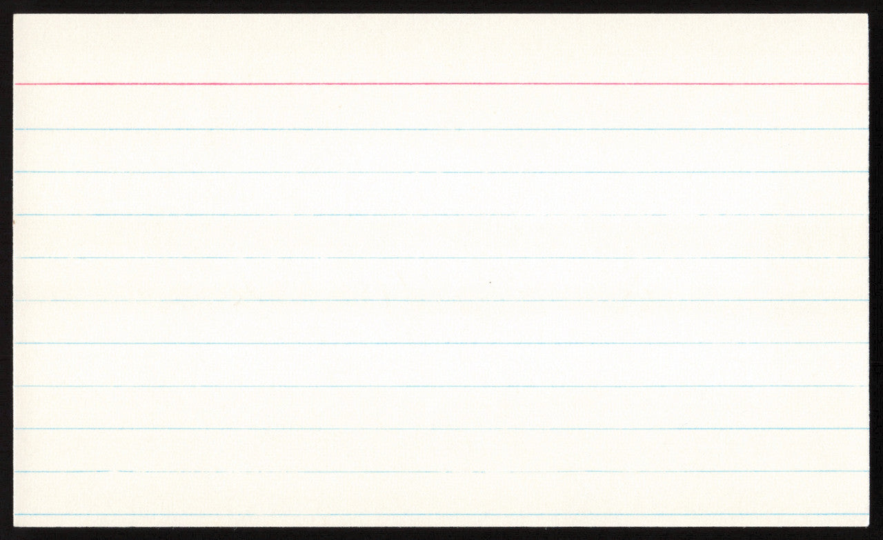 Edd Roush Autographed 3x5 Index Card Cincinnati Reds SKU #259619
