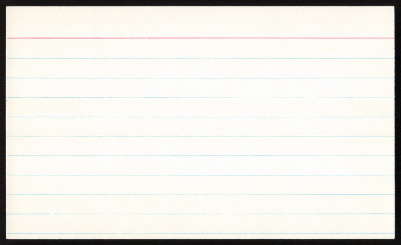 Edd Roush Autographed 3x5 Index Card Cincinnati Reds SKU #259619