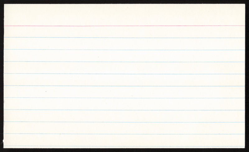 Bill Terry Autographed 3x5 Index Card New York Giants SKU #259627
