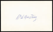 Bill Terry Autographed 3x5 Index Card New York Giants SKU #259628