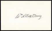 Bill Terry Autographed 3x5 Index Card New York Giants SKU #259630