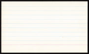 Bill Terry Autographed 3x5 Index Card New York Giants SKU #259630