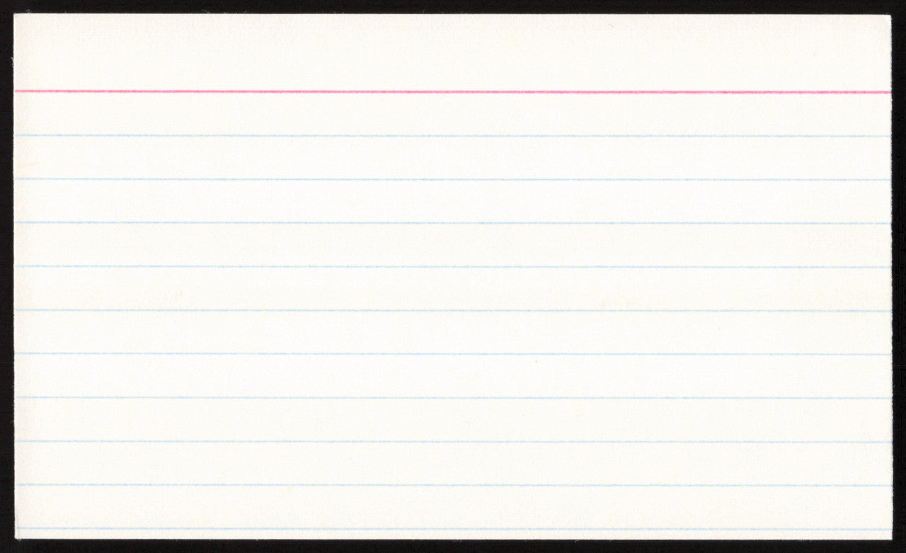 Lloyd Waner Autographed 3x5 Index Card Pittsburgh Pirates SKU #259633