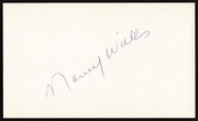 Maury Wills Autographed 3x5 Index Card Los Angeles Dodgers SKU #259636