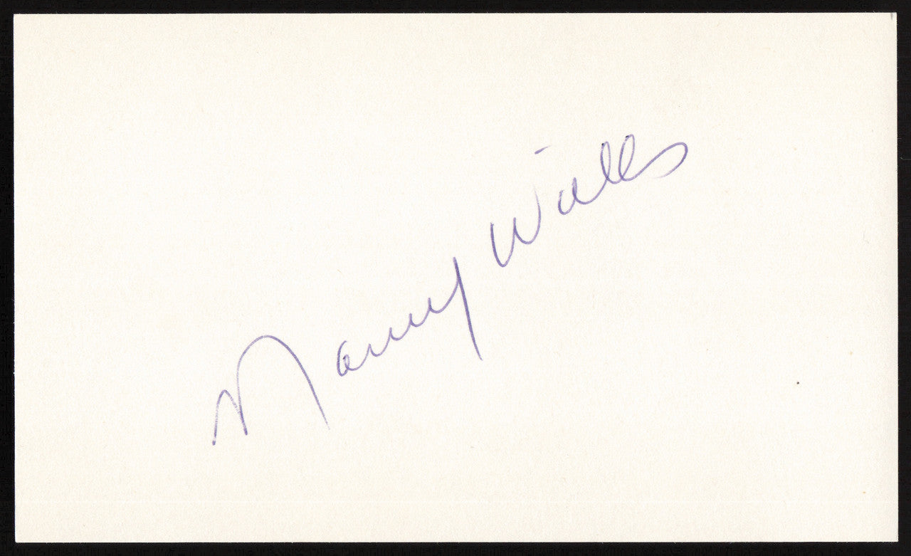 Maury Wills Autographed 3x5 Index Card Los Angeles Dodgers SKU #259636
