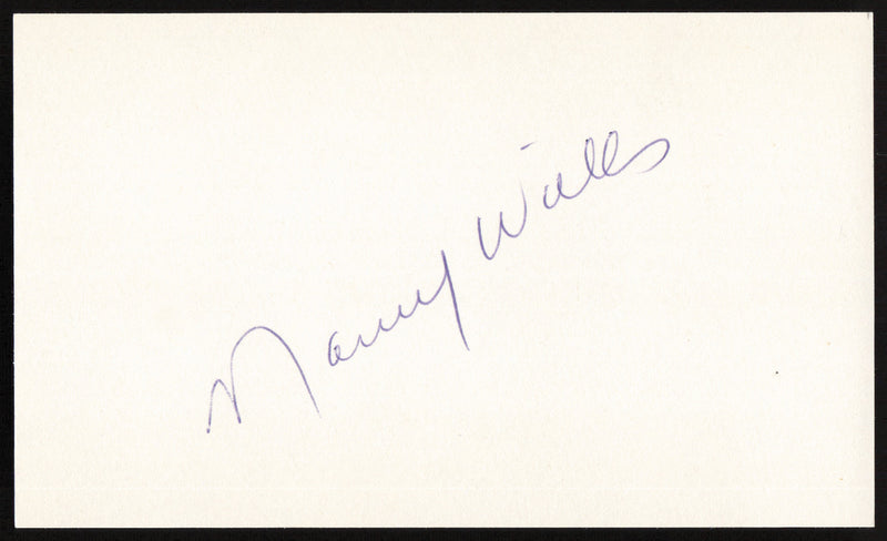 Maury Wills Autographed 3x5 Index Card Los Angeles Dodgers SKU #259636