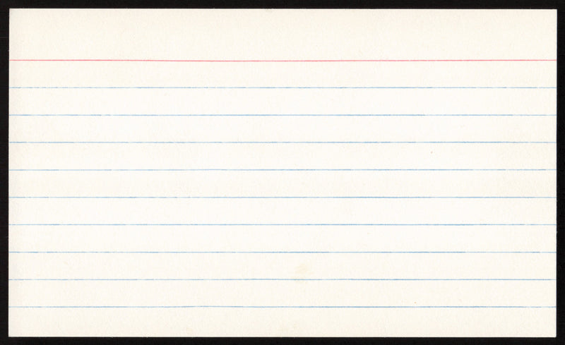 Maury Wills Autographed 3x5 Index Card Los Angeles Dodgers SKU #259636