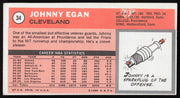 Johnny Egan Autographed 1970-71 Topps Card #34 Cleveland Cavaliers SKU #259650