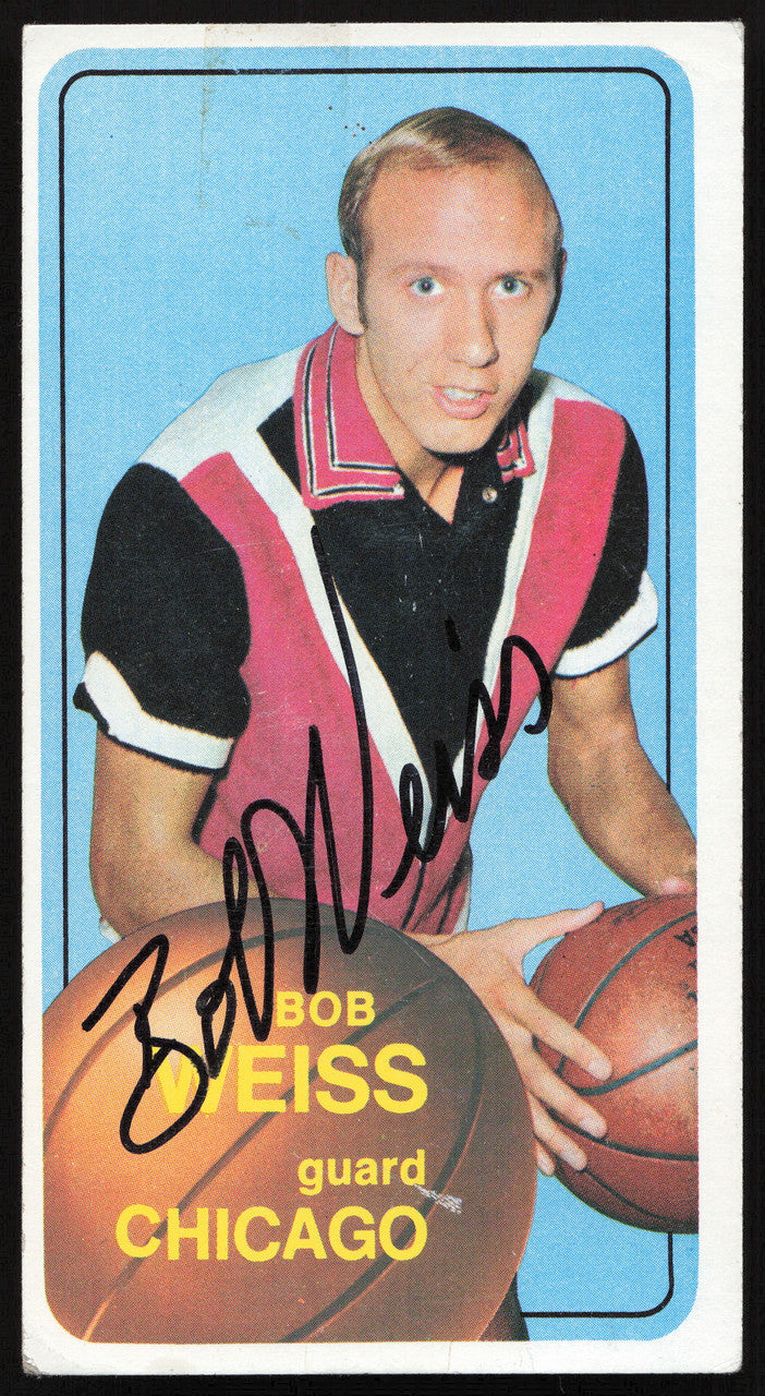 Bob Weiss Autographed 1970-71 Topps Card #16 Chicago Bulls SKU #259660