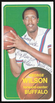 George Wilson Autographed 1970-71 Topps Rookie Card #11 Buffalo Braves SKU #259663