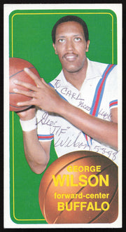 George Wilson Autographed 1970-71 Topps Rookie Card #11 Buffalo Braves "To Carl" SKU #259664