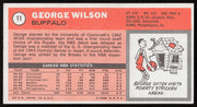 George Wilson Autographed 1970-71 Topps Rookie Card #11 Buffalo Braves "To Carl" SKU #259664