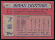 Bryan Trottier Autographed 1985-86 Topps Card #60 New York Islanders SKU #259670