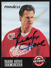 Mark Howe Autographed 1993 Pinnacle Card #235 Detroit Red Wings SKU #259671