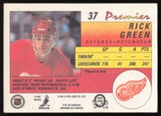 Rick Green Autographed 1990-91 O-Pee-Chee Premier Card #37 Detroit Red Wings SKU #259682