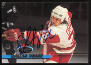 Dallas Drake Autographed 1993-94 Stadium Club Rookie Card #484 Detroit Red Wings SKU #259687