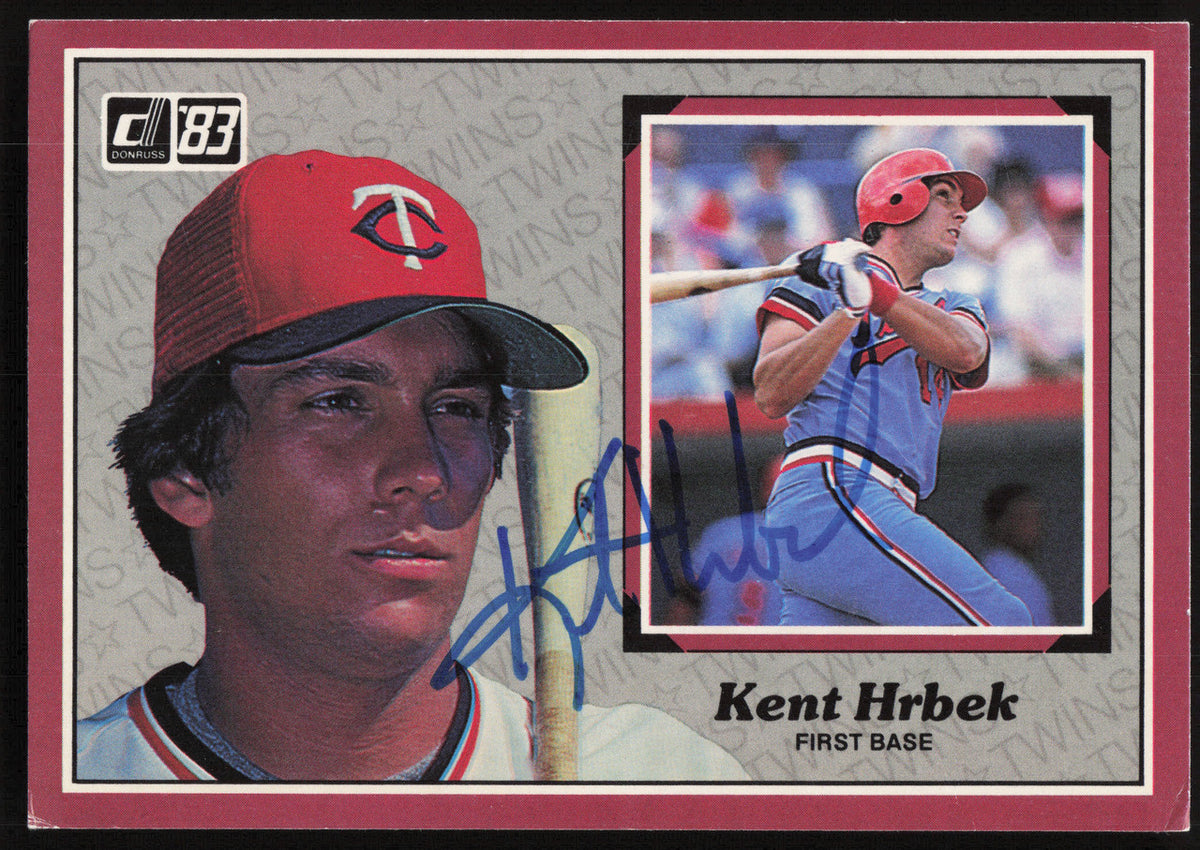 Kent Hrbek Autographed 1983 Donruss Action All Stars Card #49 Minnesota Twins SKU #259698