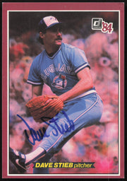 Dave Stieb Autographed 1984 Donruss Action All Stars Card #19 Toronto Blue Jays SKU #259704